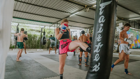 A group class at Dowden