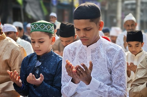 Eid traditions include charity, festive meals and community celebrations across cultures