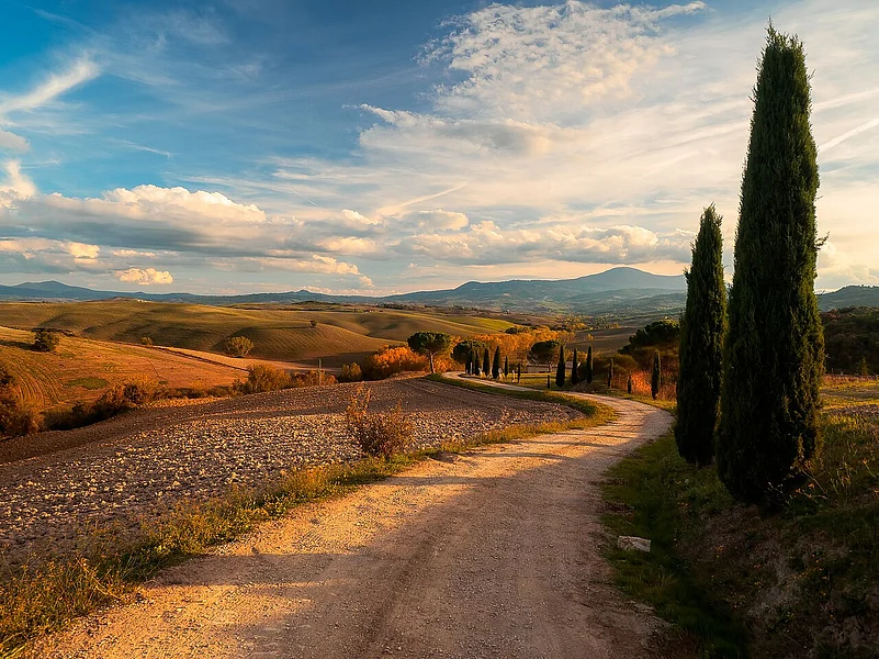 Val D Orcia in autumn