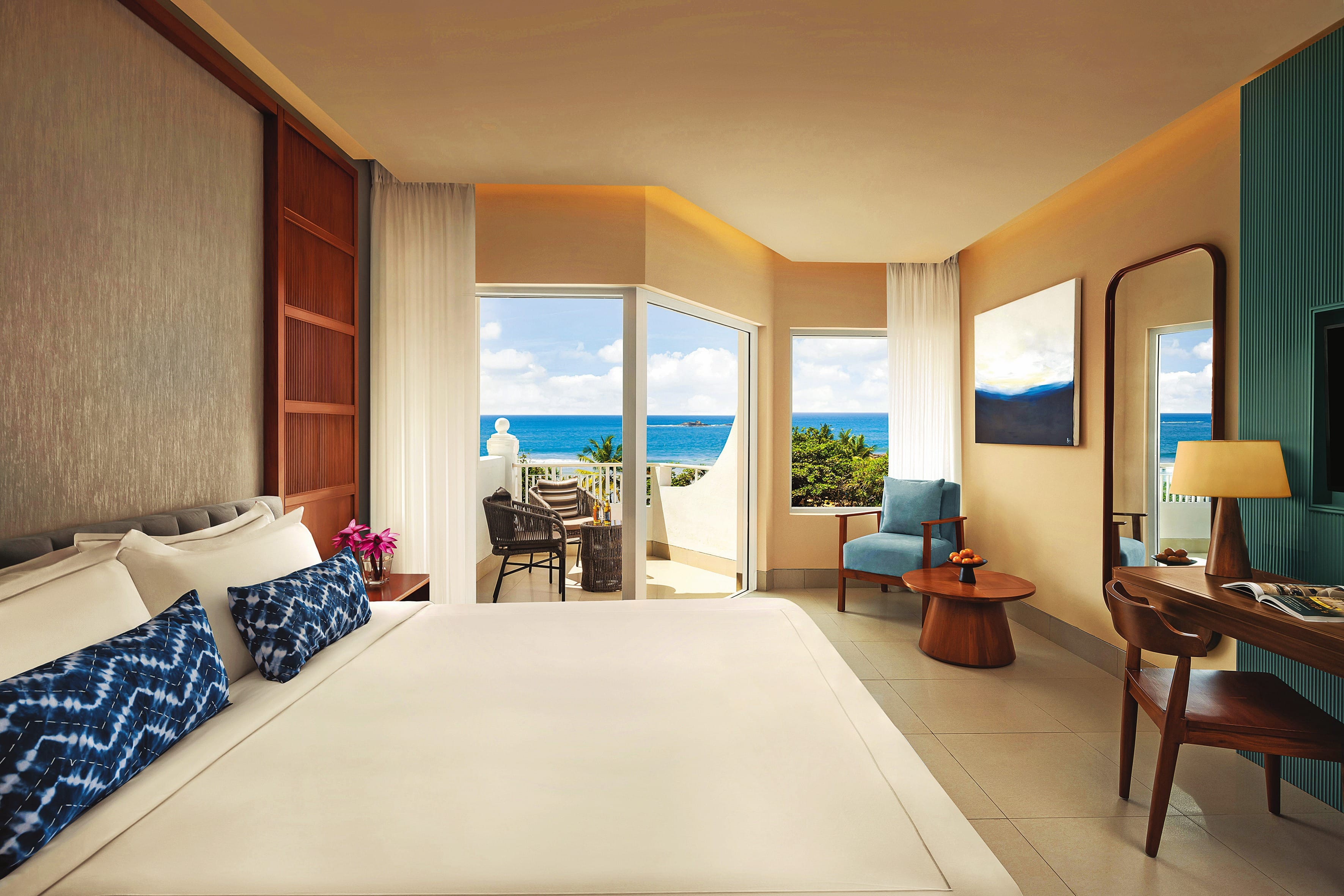 Sea-view bedroom at Taj Bentota