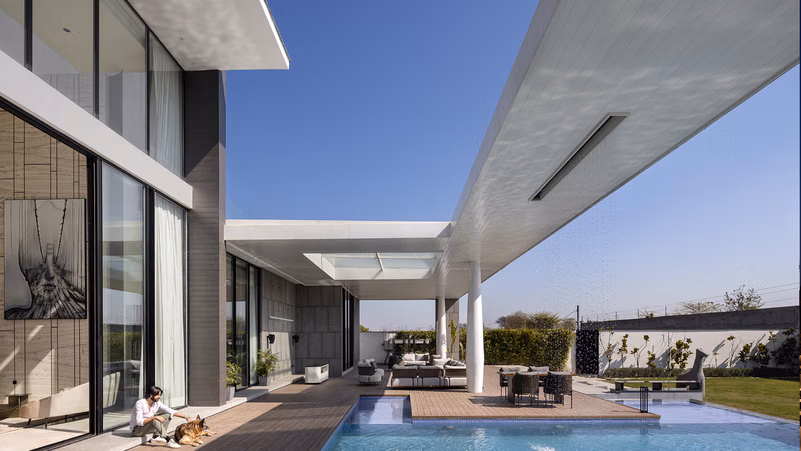 What appears on screen as a Karachi underworld villa is in reality a 16,000 sq ft private home in Punjab
