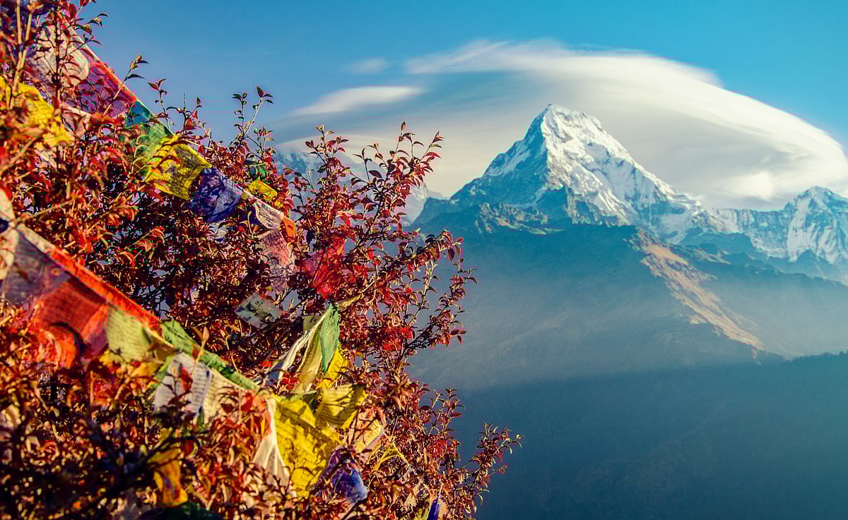 (Representational Image) Surma-Sarovar North Peak rises above a sacred alpine lake