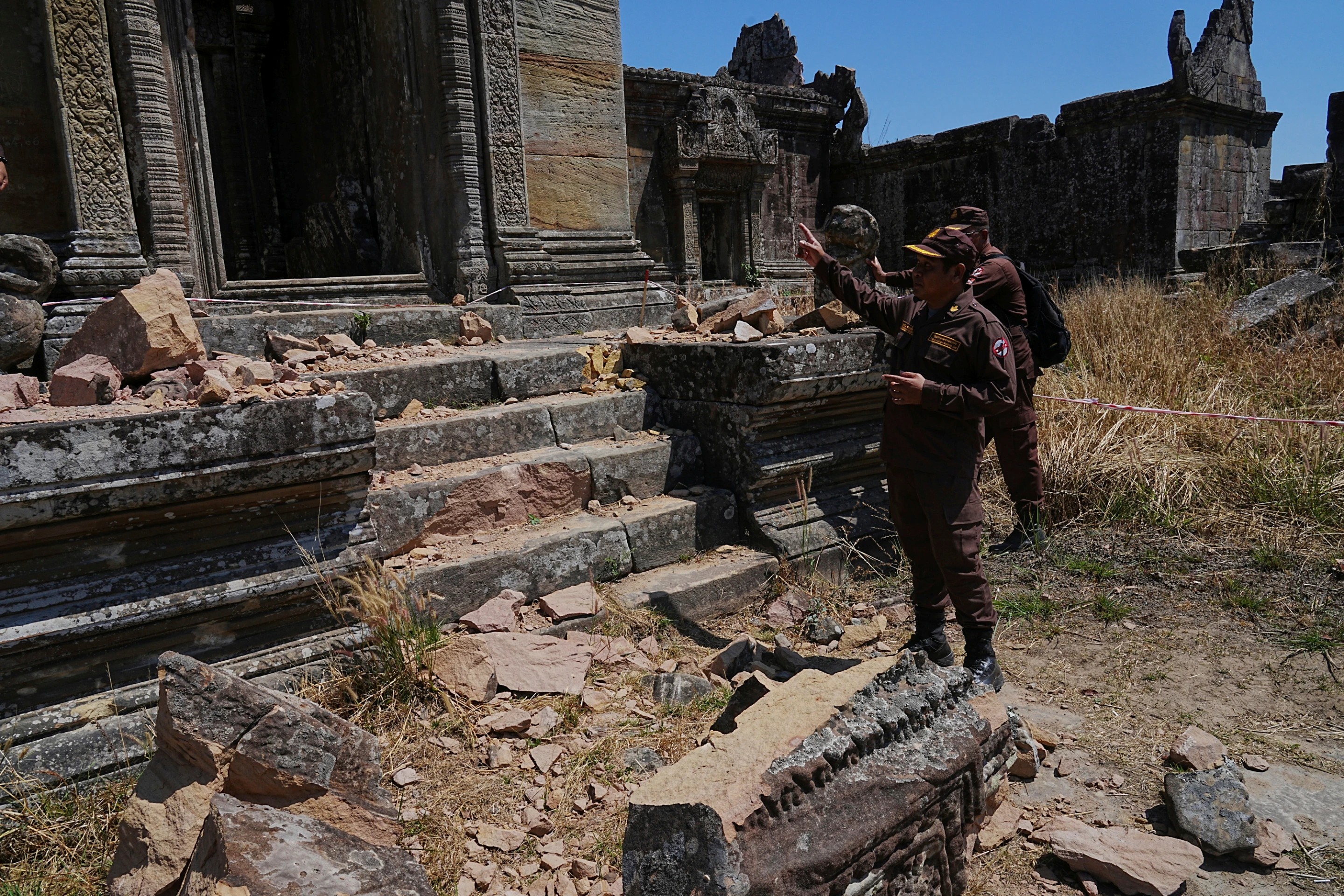 The temple ruins of Preah Vihear