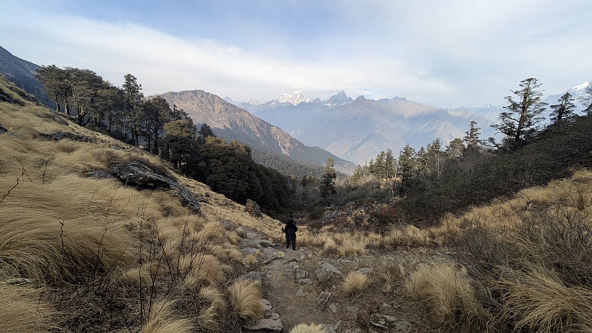 Snow Drought at 13,000 feet in the Himalayas during peak-snow season (January, 2026)