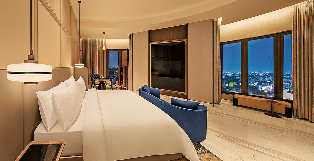 Rooms at The Residency Towers Chennai offer expansive city views