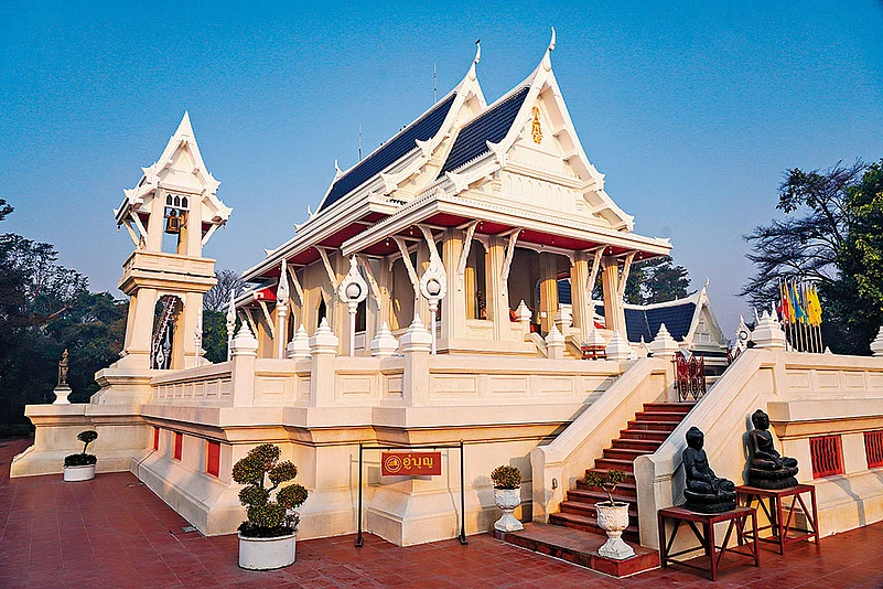 Thai-style Buddhist temple in Kushinagar