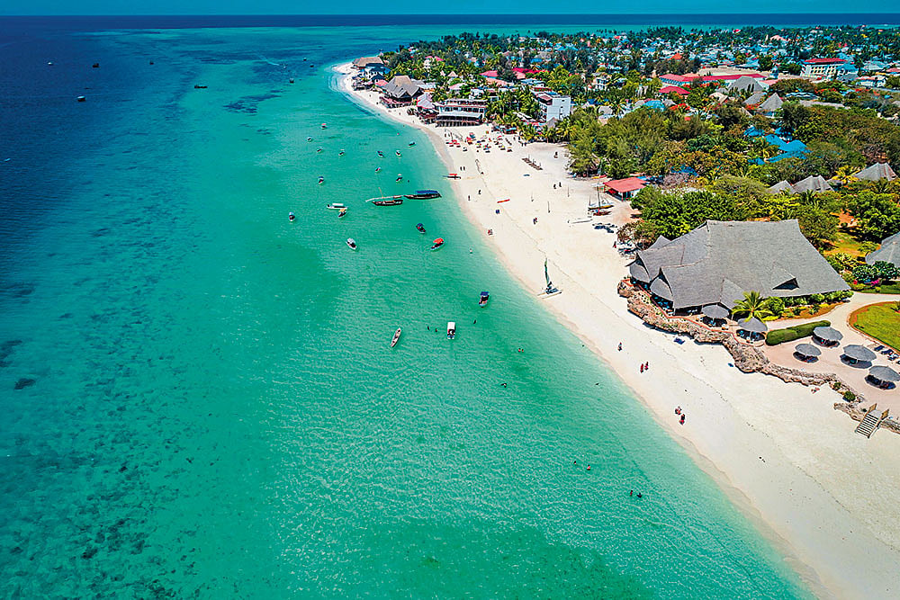 Shutterstock : Aerial view of a coast