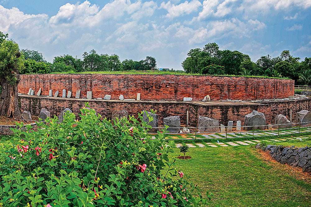 Ancient Amaravati stupa from 3rd-century BCE
