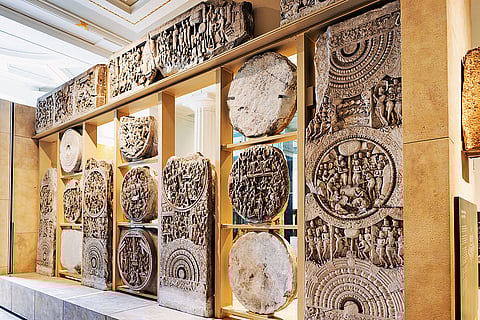 Stupa panels from Amaravati displayed in British Museum