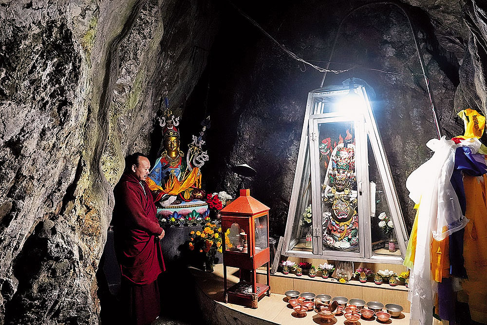 Inside the Rahuney Bhauda cave