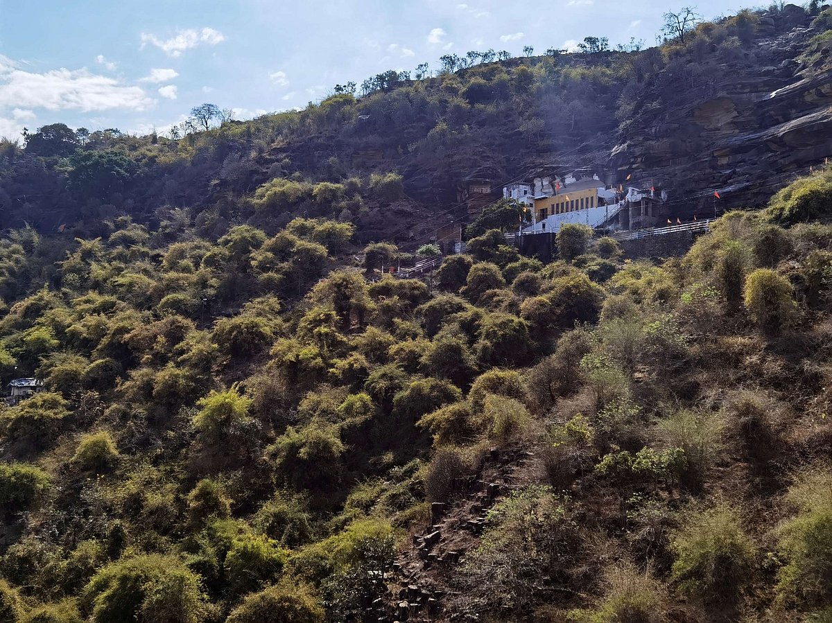 Hanuman Dhara temple set on a hill in Chitrakoot