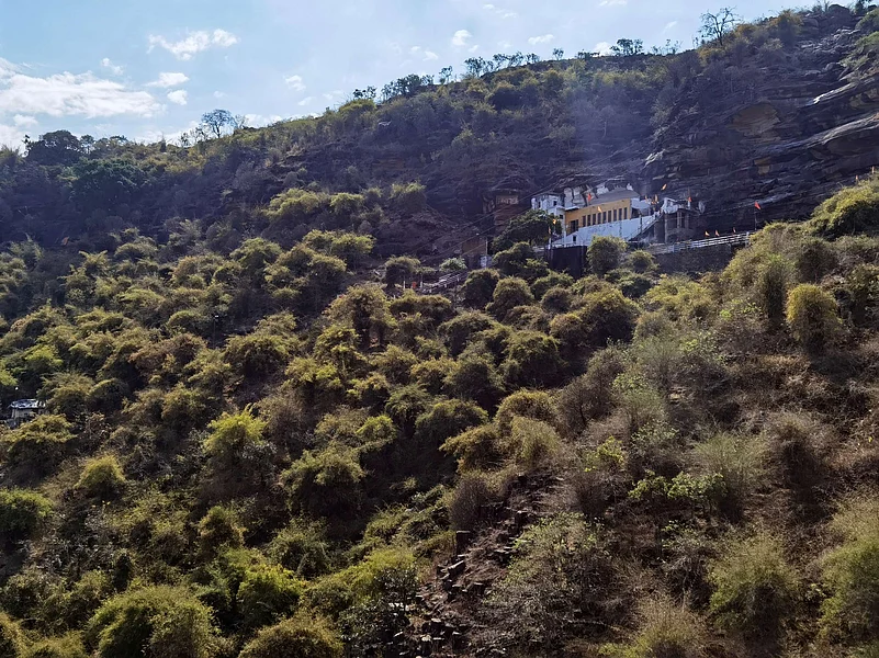 Hanuman Dhara temple set on a hill in Chitrakoot