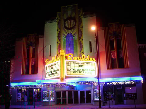 The Boulder Theatre in Downtown Boulder, Colorado