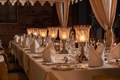 The palace stay includes exquisite culinary experiences