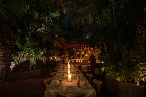 The royal dinner at Dhani revives historic Marwar dishes like Khad Maans, Bajre Ki Raab, and Mand, once served in Rajput kitchens