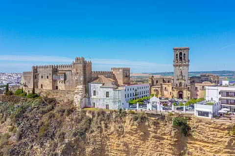 Castle at Arcos de la Frontera in Spain