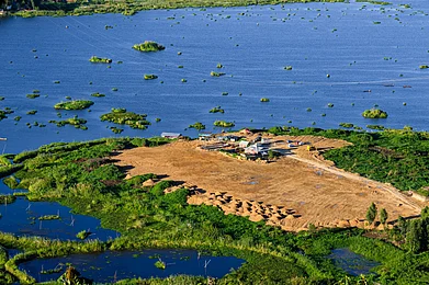 Shutterstock : Aerial view of Loktak Lake, Manipur