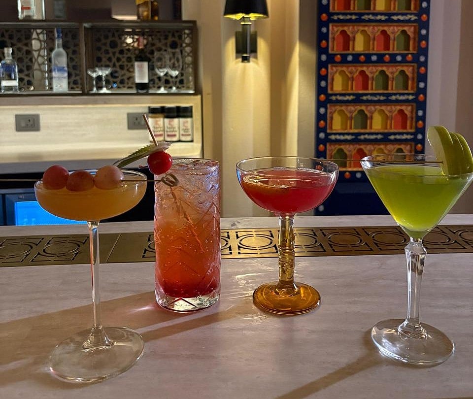 Signature cocktails at Hi Lyfe, inspired by Mediterranean flavours