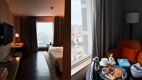 A quiet English breakfast at Lyfe Hotels before heading back to the airport