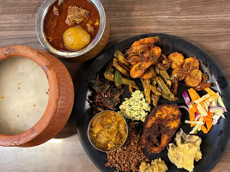 A refreshing platter of pakhala, Odisha’s beloved fermented rice dish