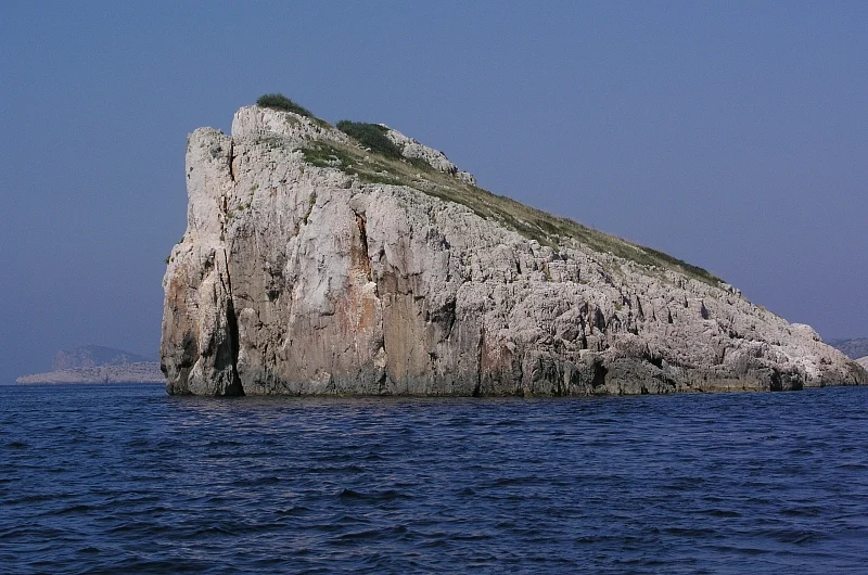 The sharp cliffs of Kornati