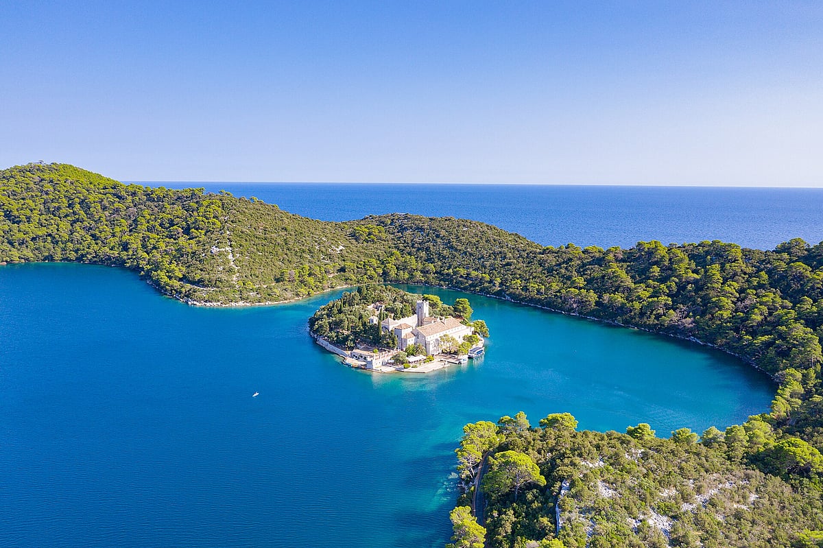 St Mary Island in Mljet National Park