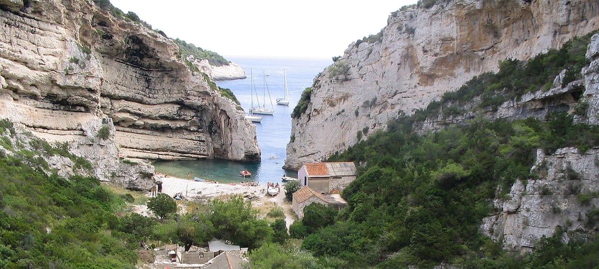 Bay of Stiniva, island of Vis, Croatia