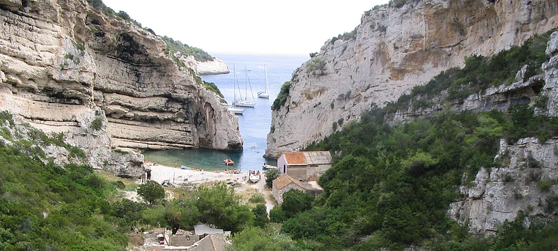 Bay of Stiniva, island of Vis, Croatia