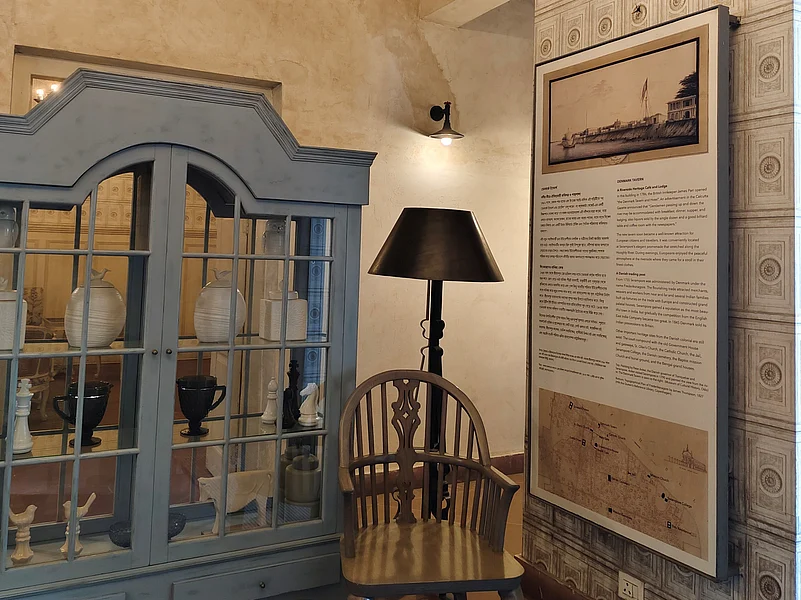Interiors at The Denmark Tavern, Serampore