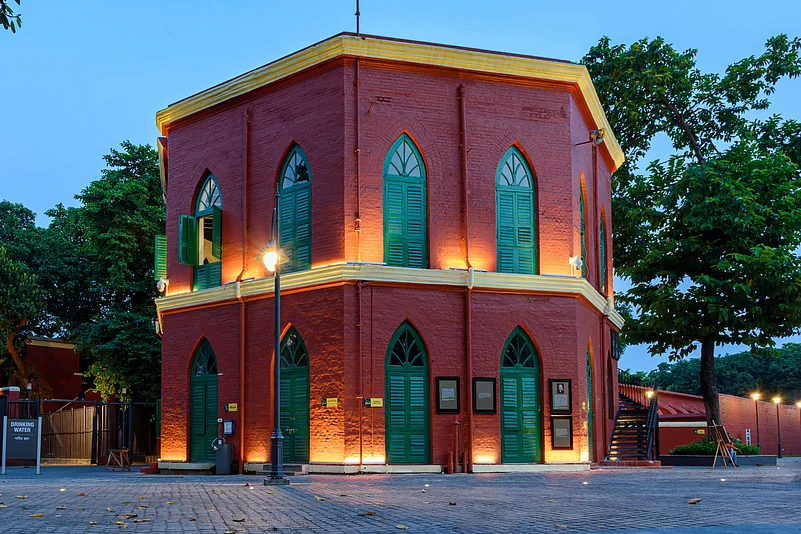 The central watch tower at Alipore Jail Museum