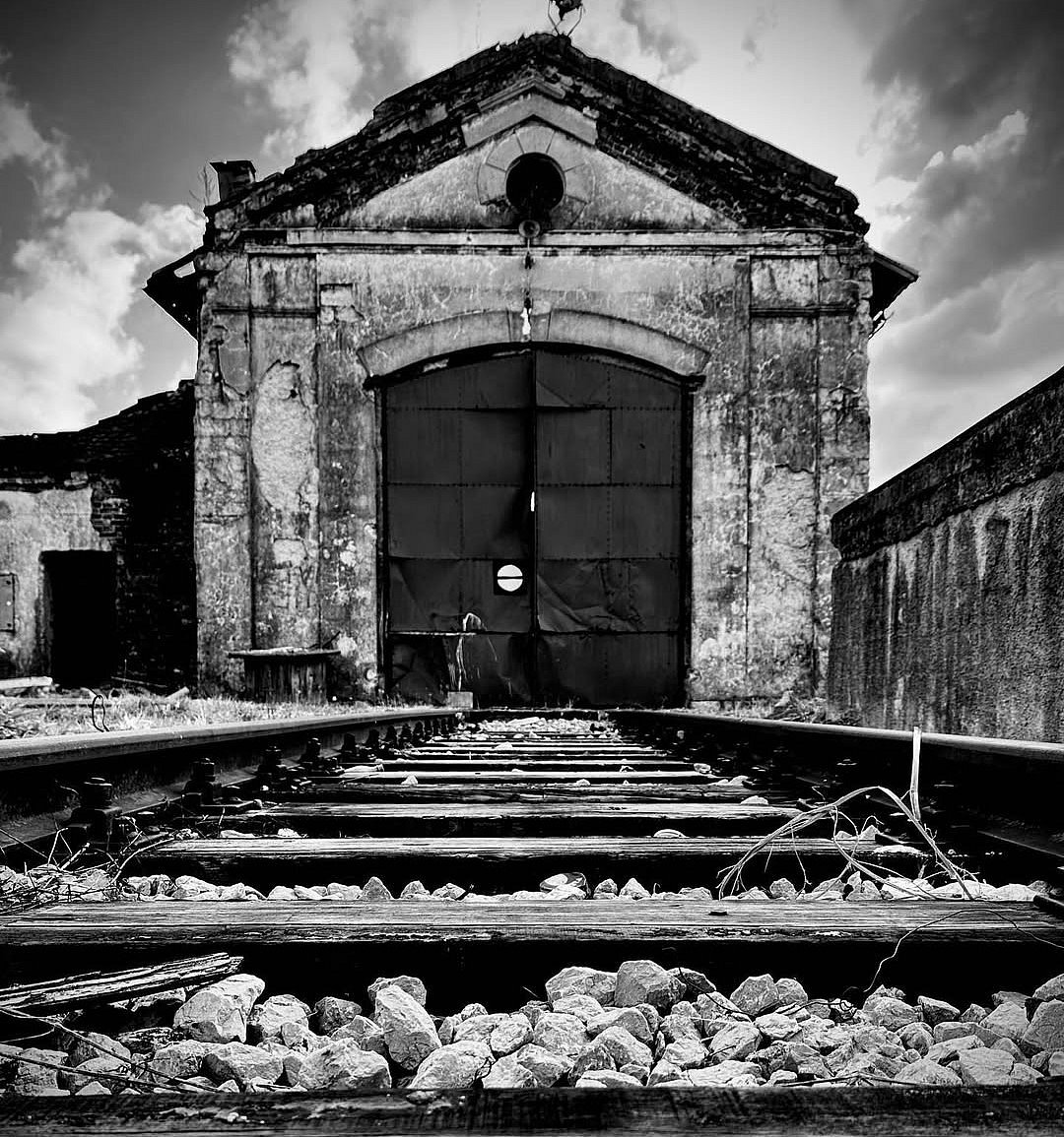 An abandoned railway station in Croatia
