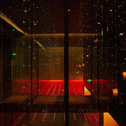 The Opposite House hotel in Beijing, designed by the Japanese architect Kengo Kuma