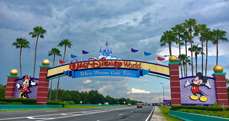 Walt Disney World entrance near Orlando, Florida