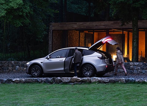 Tesla Model Y L follows the same clean, minimal design language seen across Tesla’s global lineup
