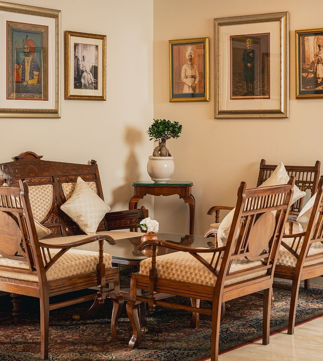 The hotel houses a significant collection of 17th–19th century colonial, Mughal, and Sikh-era art