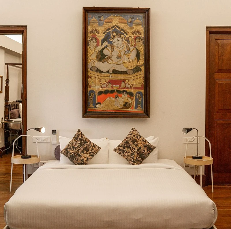 The Malabar House is a boutique heritage hotel inside an 18th-century colonial building
