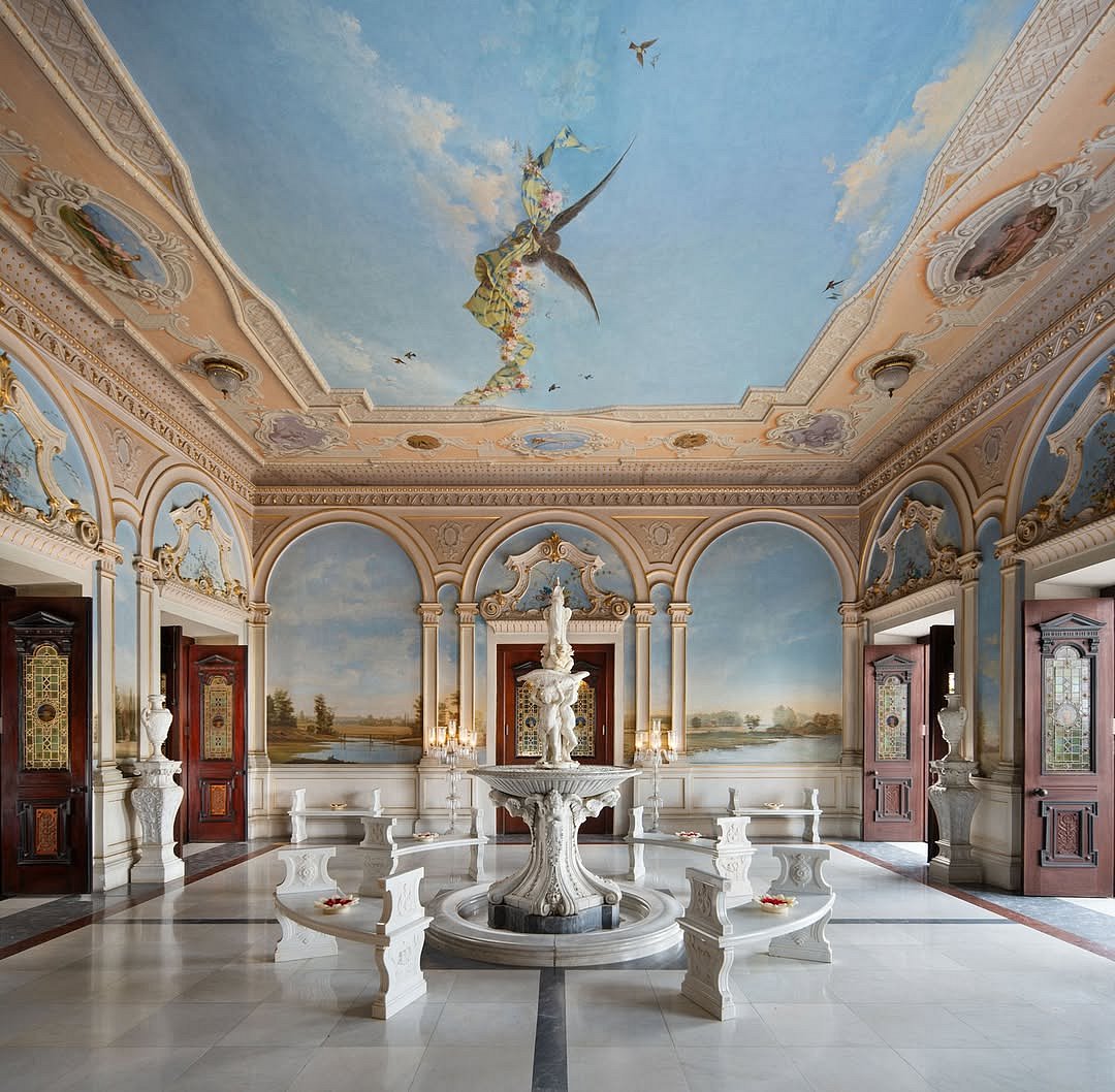 The palace carries Nizam-era objects across its rooms and halls