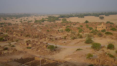 Khaba Fort was built in the 13th century by the Bhati Rulers to guard the desert
routes of the Thar Desert