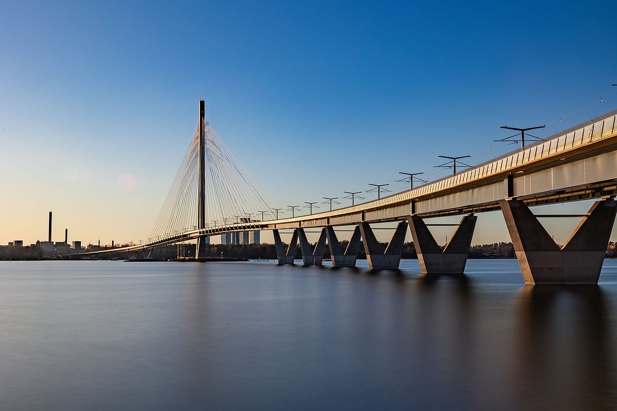 Kruunuvuorensilta, Finlands longest bridge
