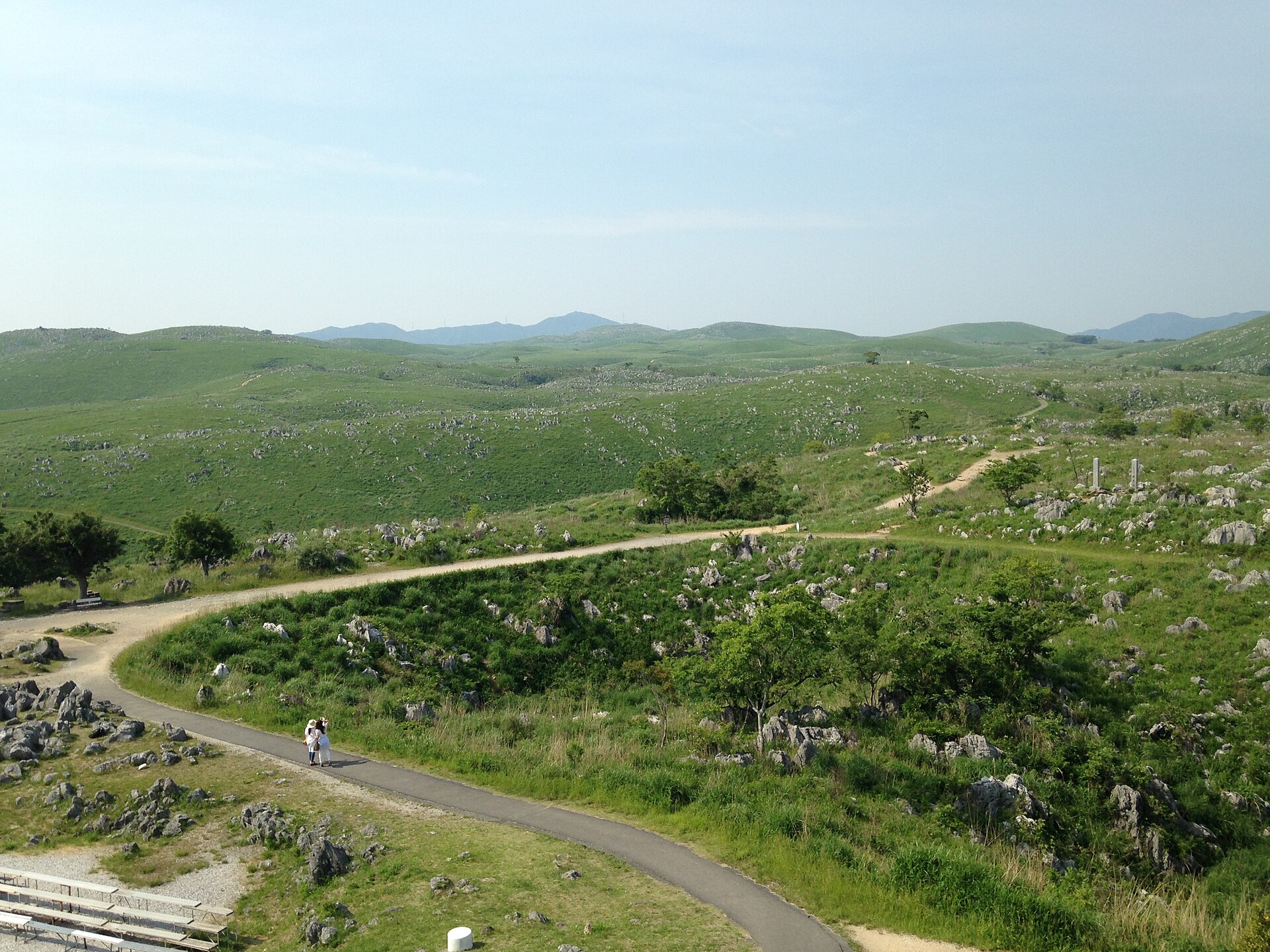 Akiyoshi Plateau from Akiyoshidai Karst Observation Deck