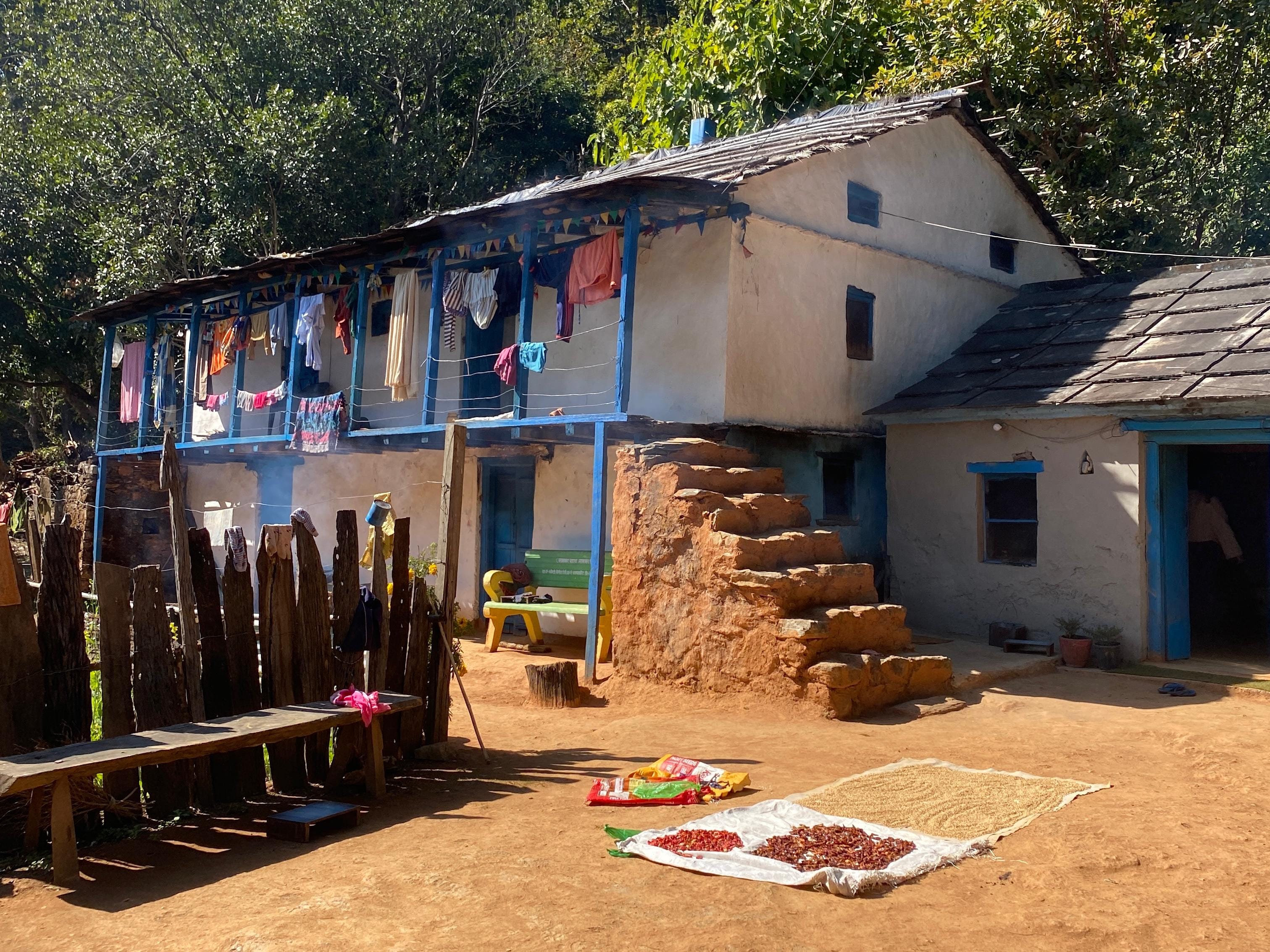 The village we crossed during the trek