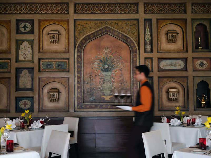 A mural by Anjolie Ela Menon at Taj Mahal, New Delhi