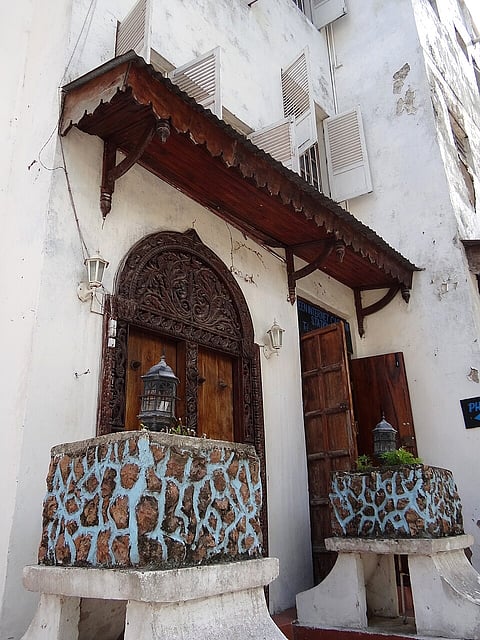 The architectural details of Stone Town are stunning