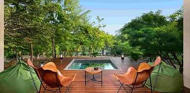At Taru Villas – Villu Wilpattu : The property rests on the edge of Wilpattu National Park