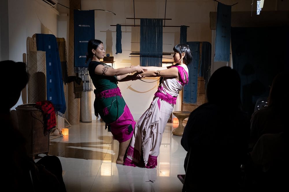 This collaboration brings together different practices, with each artist contributing in their own way to a shared expression