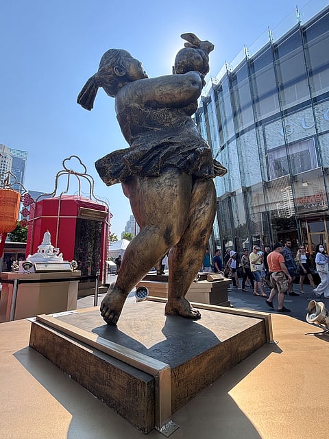 The "Chubby Woman" sculpture in Thailand