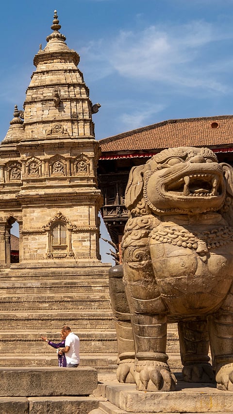Durbar Square in Bhaktapur, Kathmandu Valley