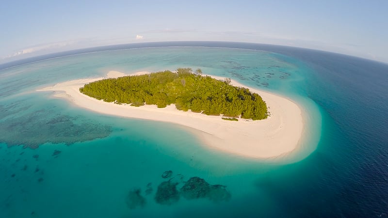 Mnemba Island sits just off Zanzibar’s northeast coast