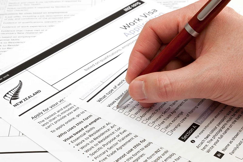 New Zealand work visa application form