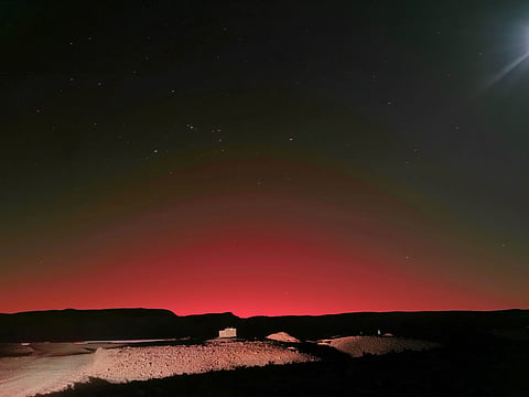 The Atacama Desert reveals its landscapes beneath the night sky